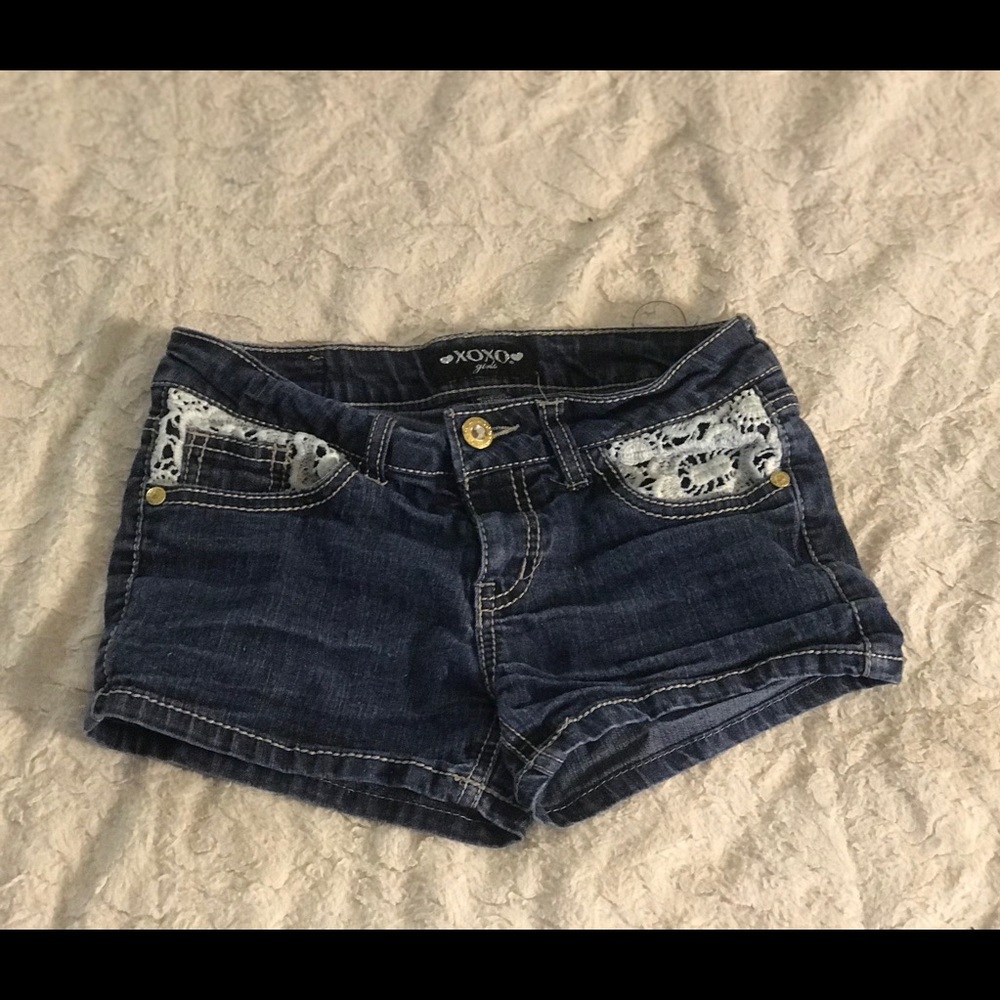 lace girl shorts
